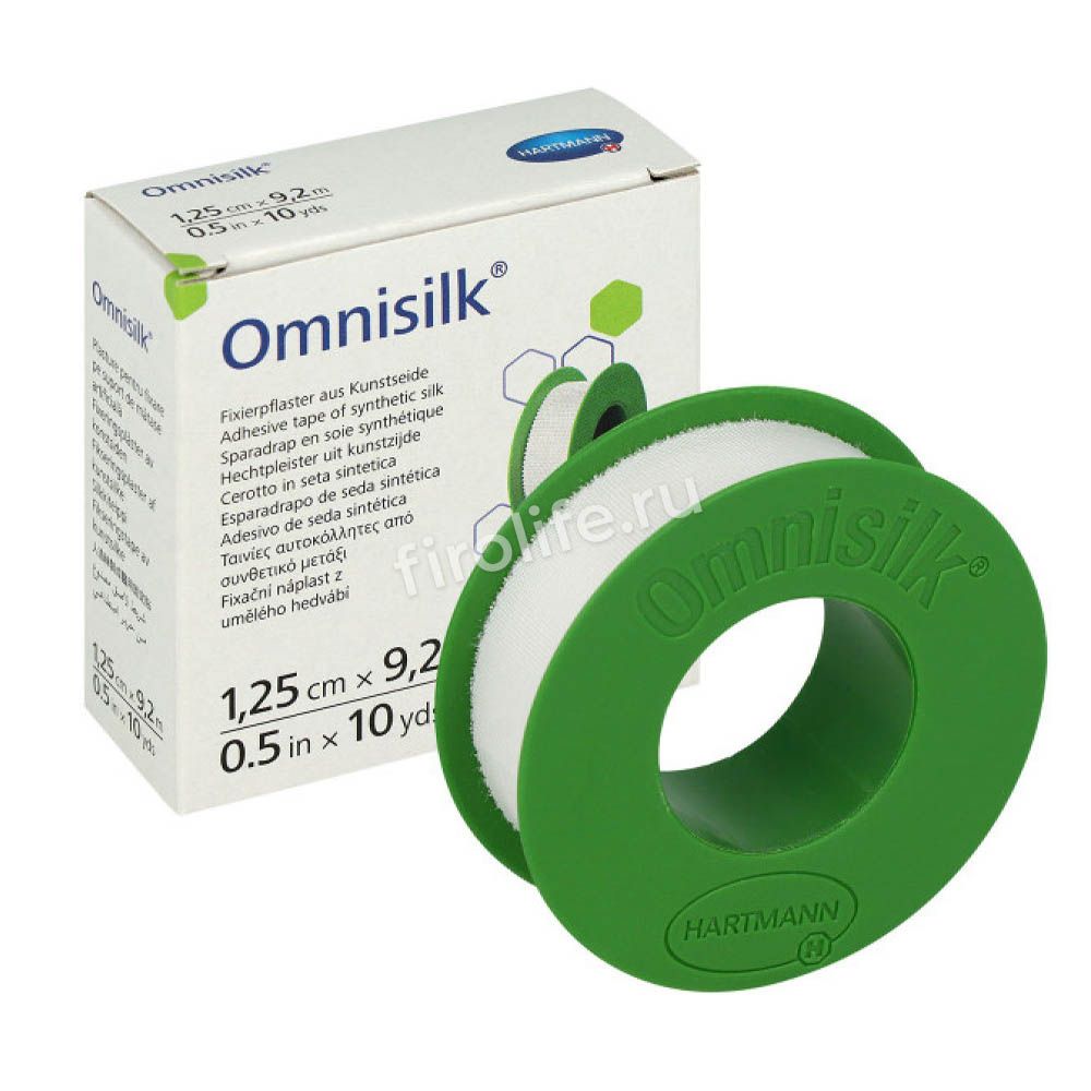 Пластырь фиксирующий из шелка OMNISILK (Омнисилк) на катушке